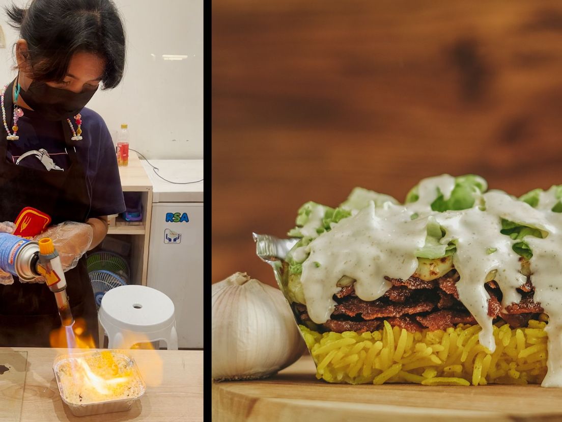 De Indonesische kapsalon: met een gasbrander en rijst