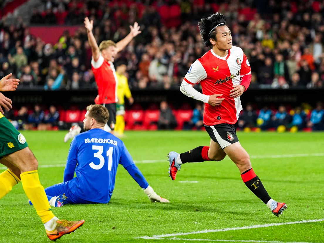Ayase Ueda loopt 1-op-1 na vijf eredivisiewedstrijden