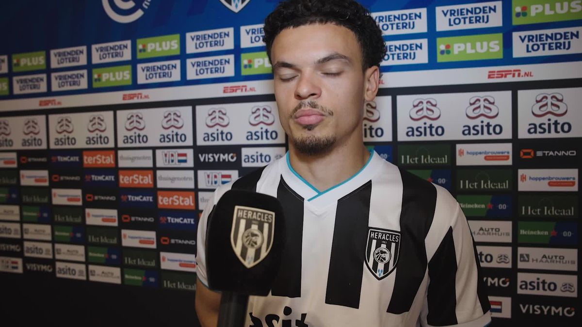 Tristan van Gilst na de nederlaag van Heracles tegen Groningen