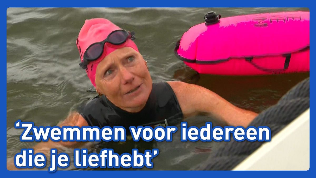 Zwemmend van Zoutkamp naar Stad voor het goede doel