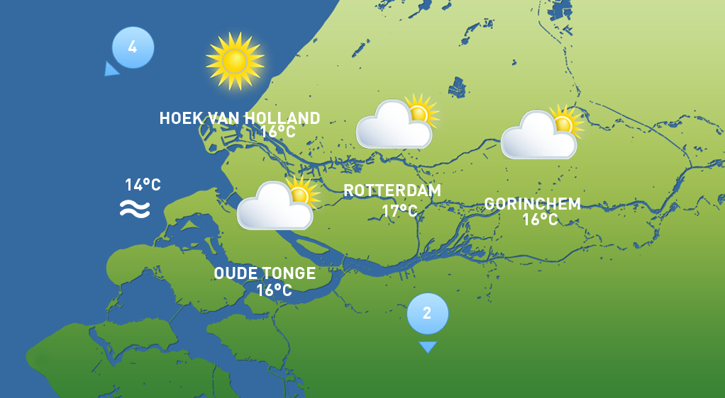 Het weer van donderdag 7 mei.