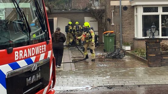 Brand in garage Ede