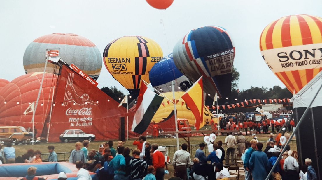 De eerste editie van de Friese Ballonfeesten in 1986