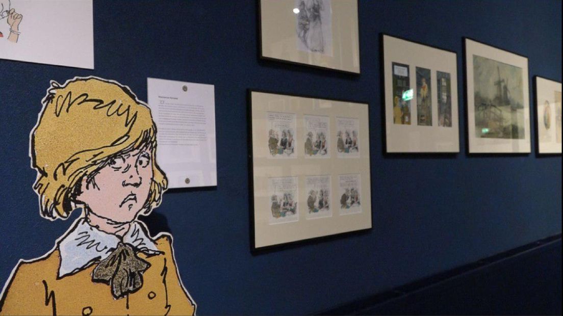 Werk van Jan Kruis in het Stripmuseum (Rechten: Janet Oortwijn / RTV Drenthe)