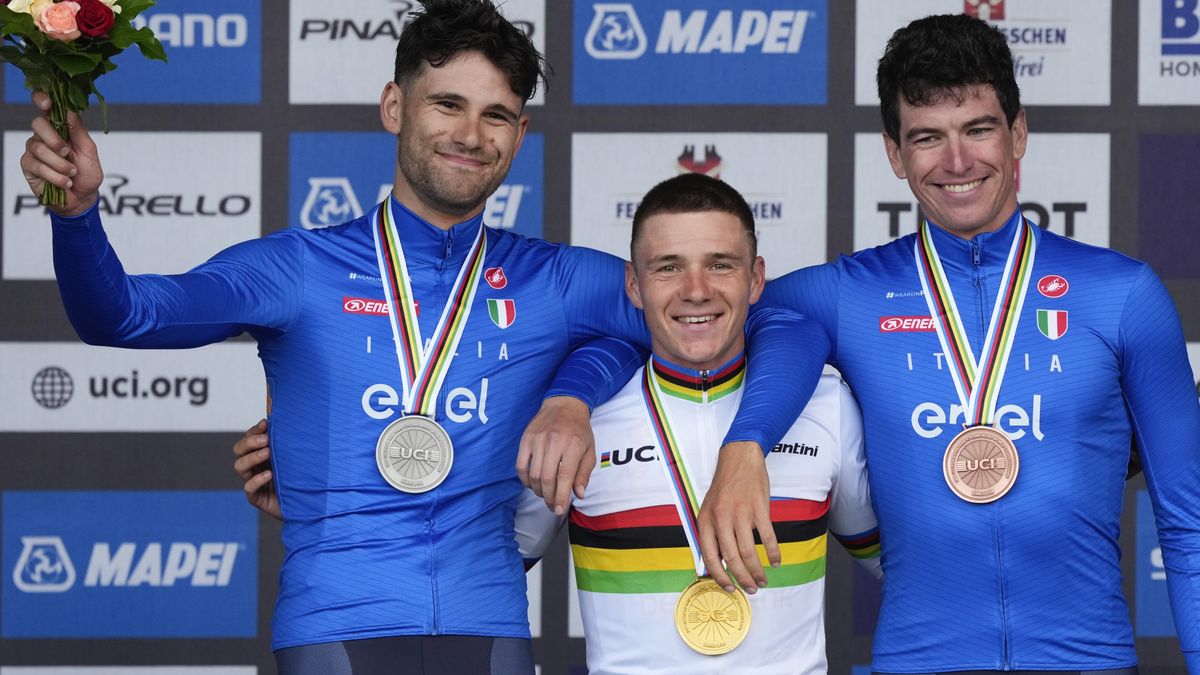 Edoardo Affini laat Donderen juichen met brons op WK in Zürich