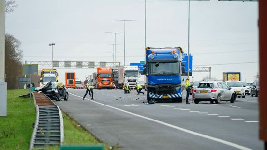 A12 weer vrij na ongelukken en grote drukte. A12 weer vrij na ongelukken en grote drukte.