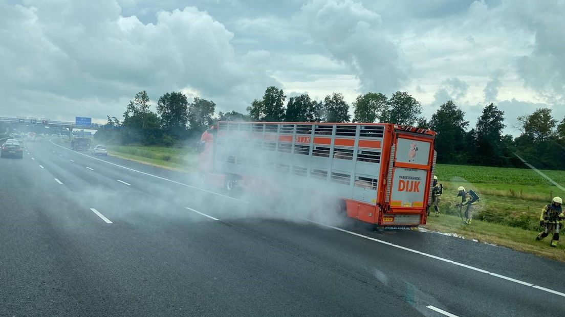 brand vrachtwagen