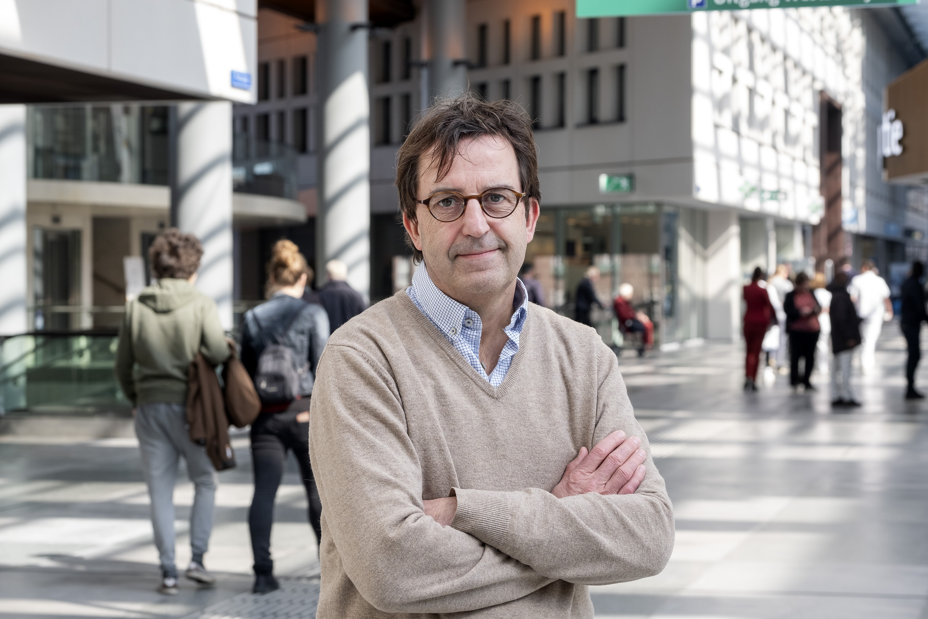 Diederik Gommers in het Erasmus MC