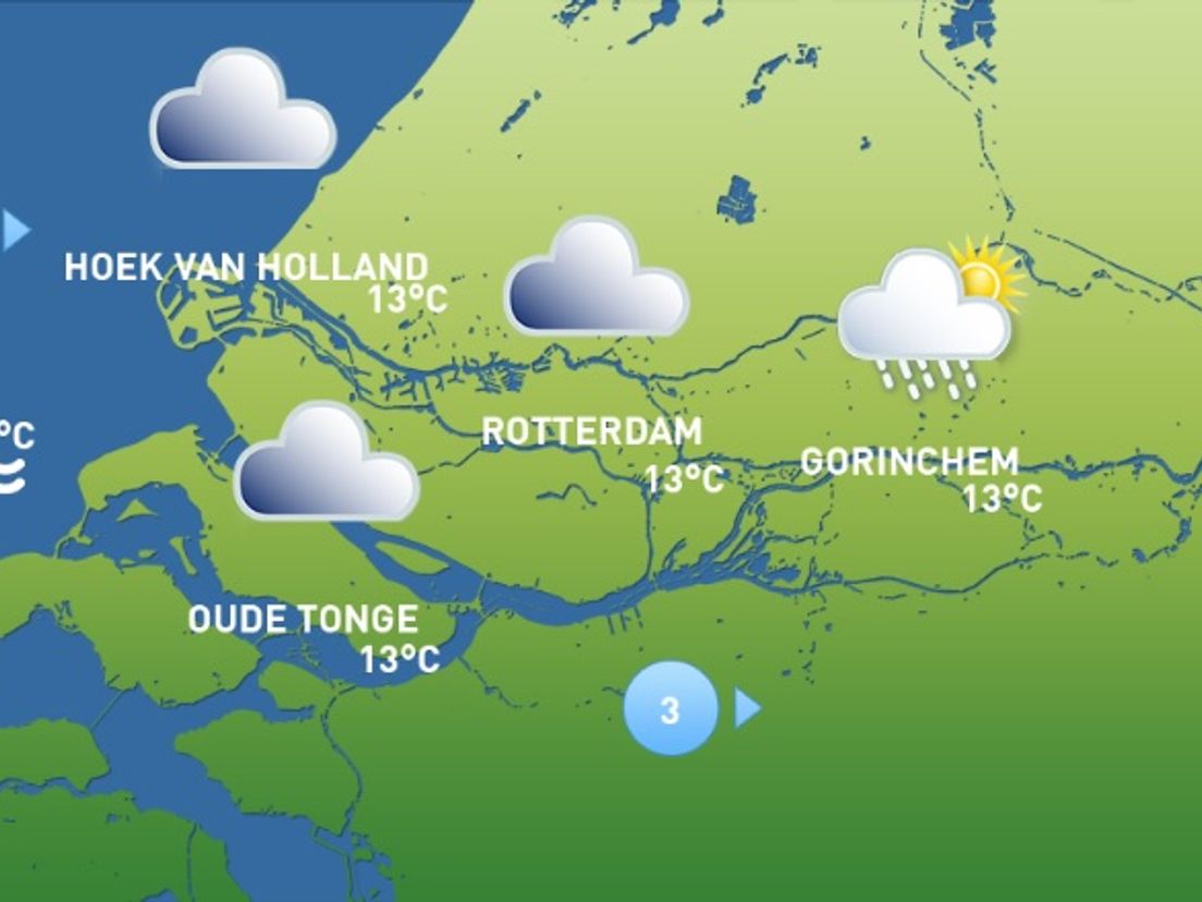 Het weer van maandag 12 oktober