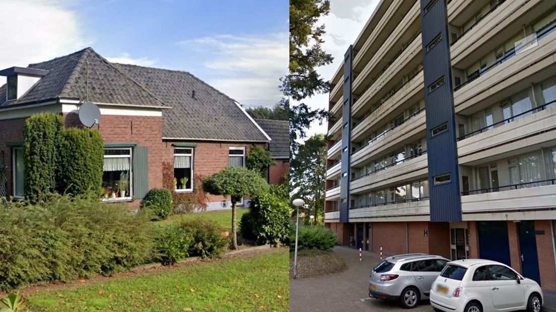 Voor vier ton koop je een vrijstaande woning óf een appartement in een portiekflat.