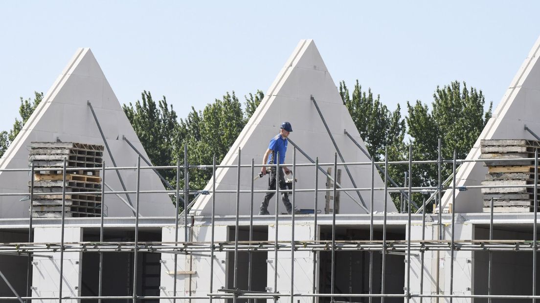 Bouwvakker aan het werk