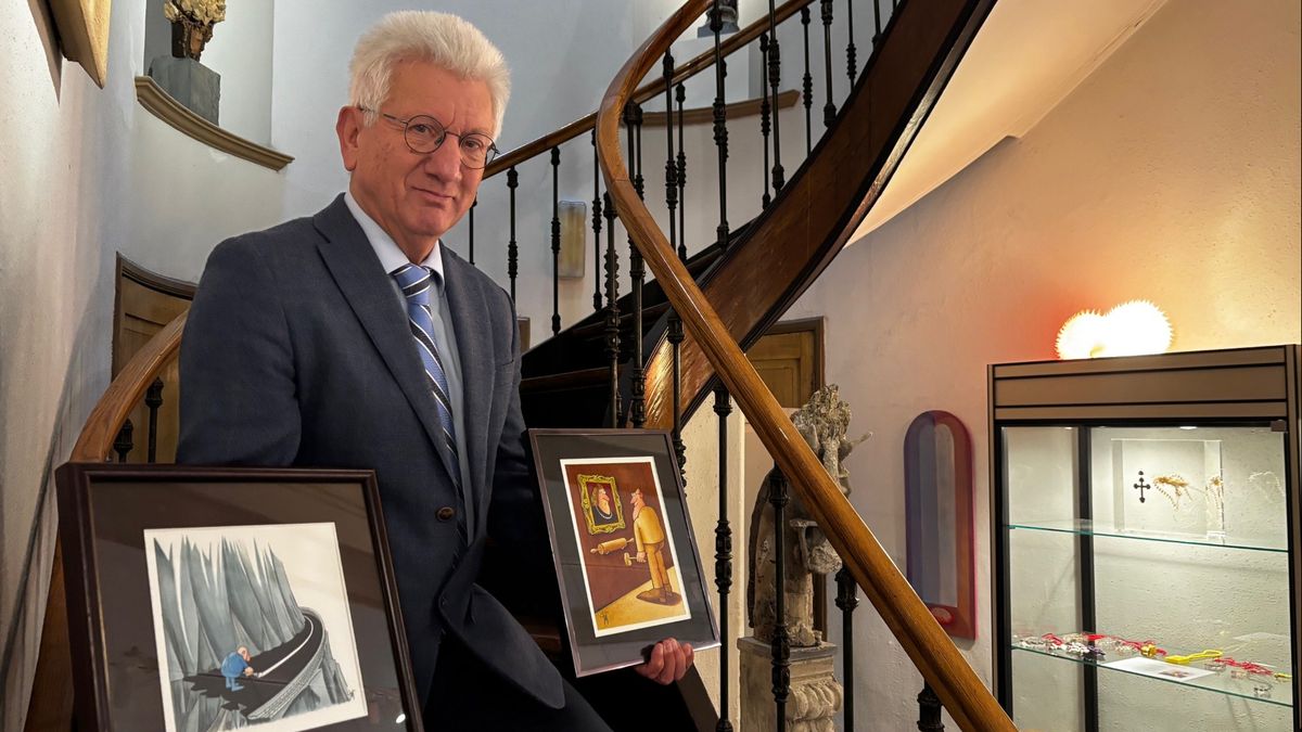 Bij leven verkocht hij zijn werken liever niet: 40 schilderijen en cartoons nu alsnog te koop