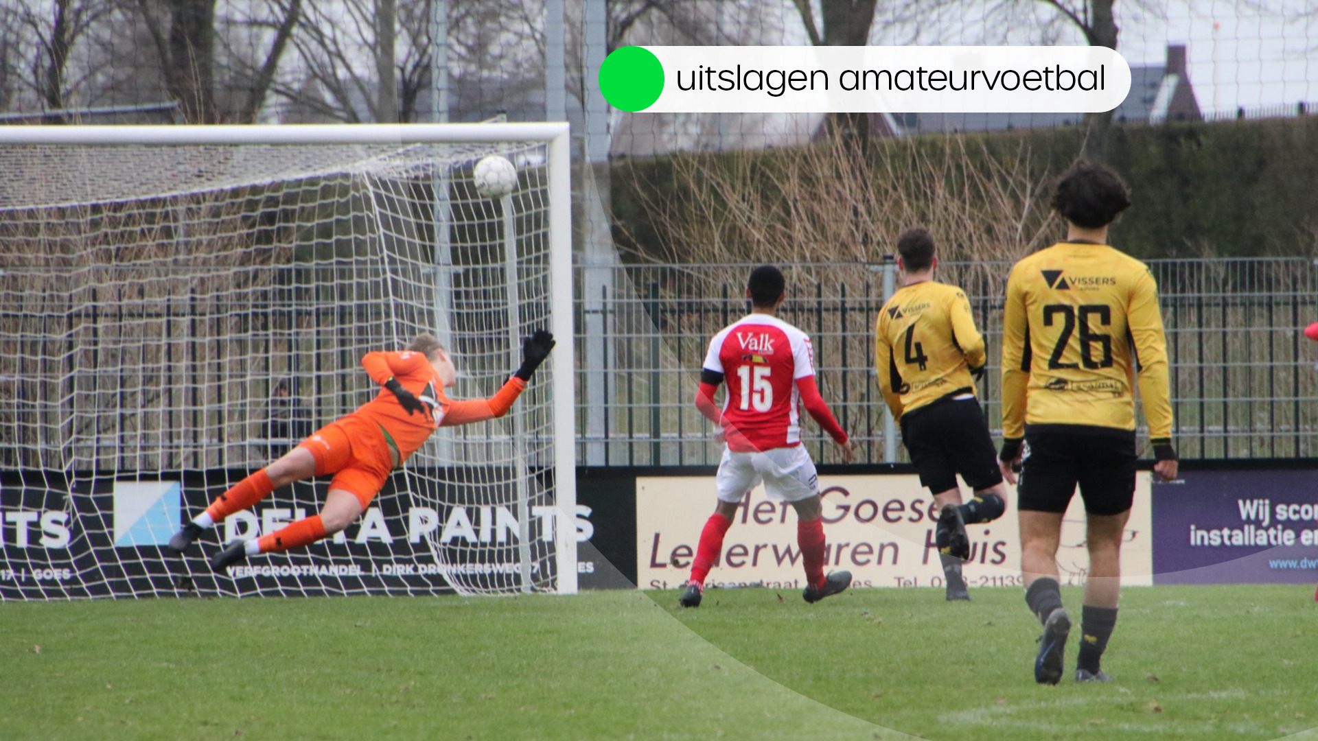 Uitslagen amateurvoetbal zondag 21 januari - Omroep Zeeland