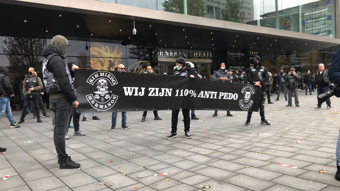 Demonstratie tegen pedofilie in Utrecht.
