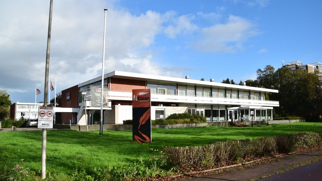 Het voormalige hotel in Haren