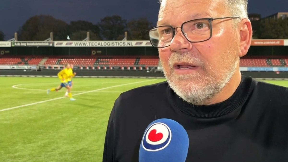 Cambuurtrainer Henk de Jong zag dat Remco Balk zijn ploeg drie punten bezorgde