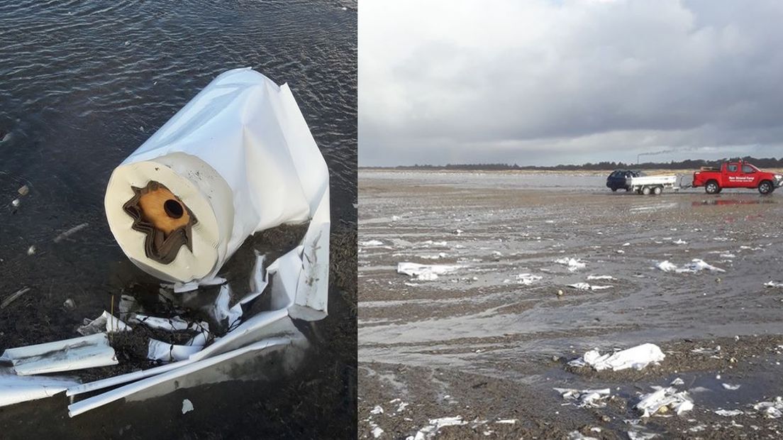 Rauma-rommel op het strand van Fanø
