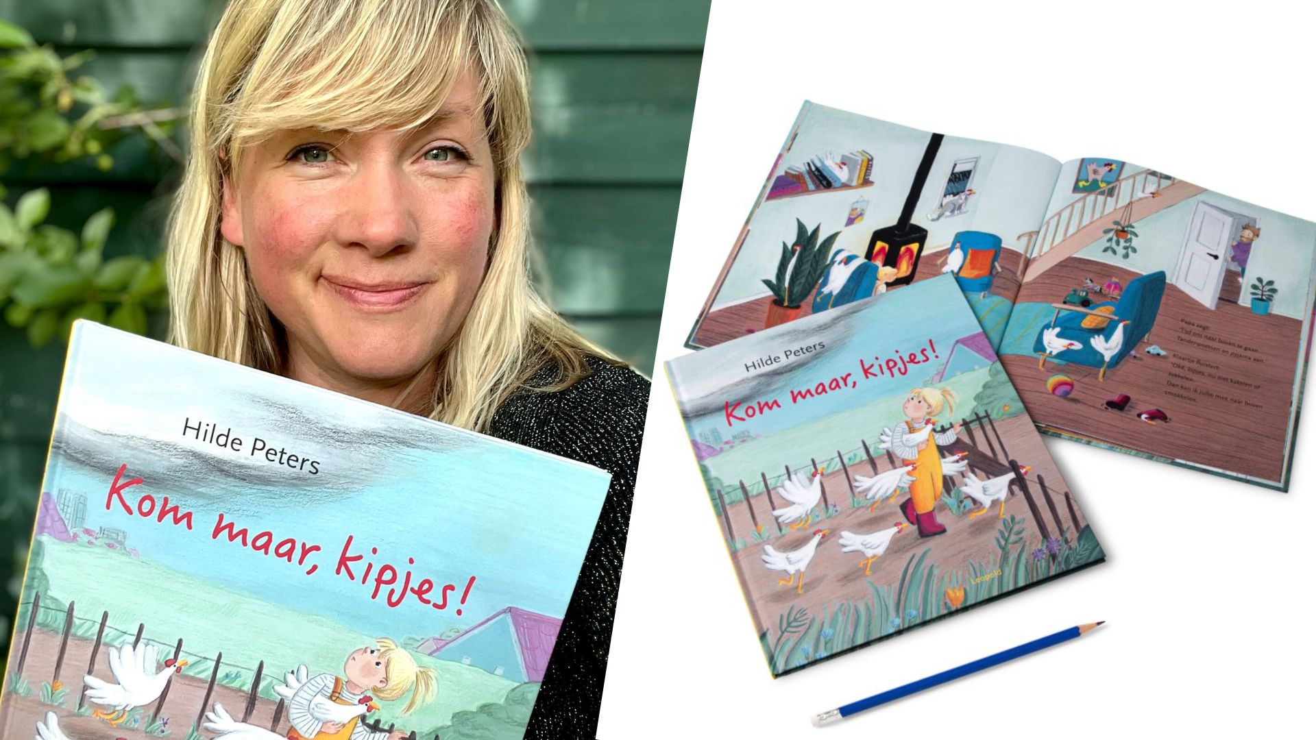 Stoute kippen in huis inspireerden Utrechtse Hilde Peters tot Prentenboek van het Jaar
