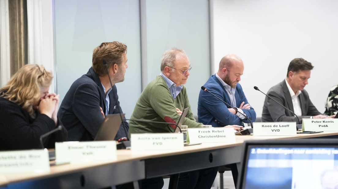 De provinciale fractievoorzitters tijdens een extra vergadering in het Provinciehuis van Gelderland, eerder deze week.