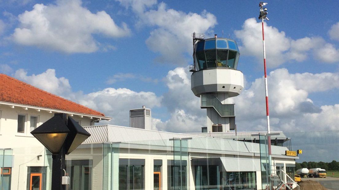 Het vliegveld in Eelde (Rechten: RTV Drenthe)