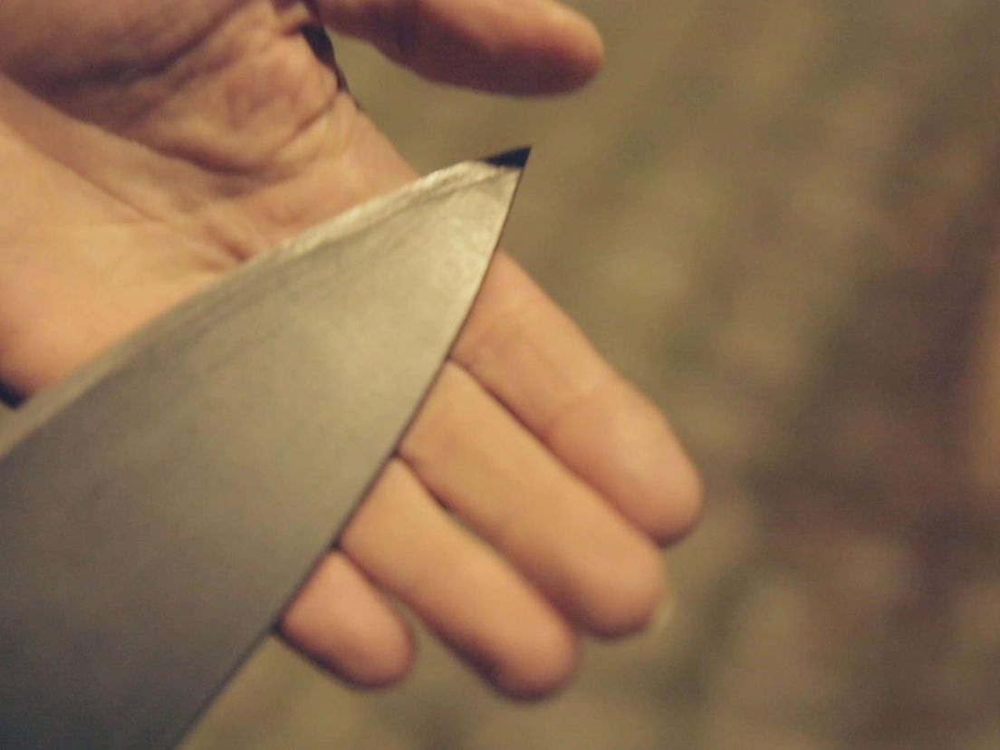 De punt van een machete, een onder jongeren 'populair' mes.