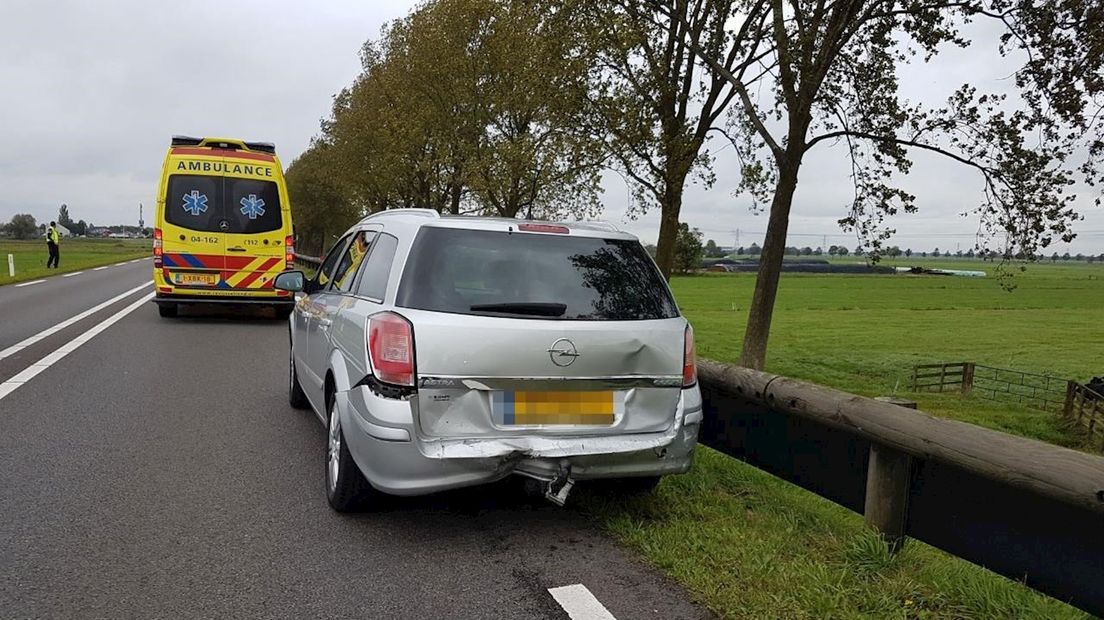 Ongeluk met twee auto's op N331