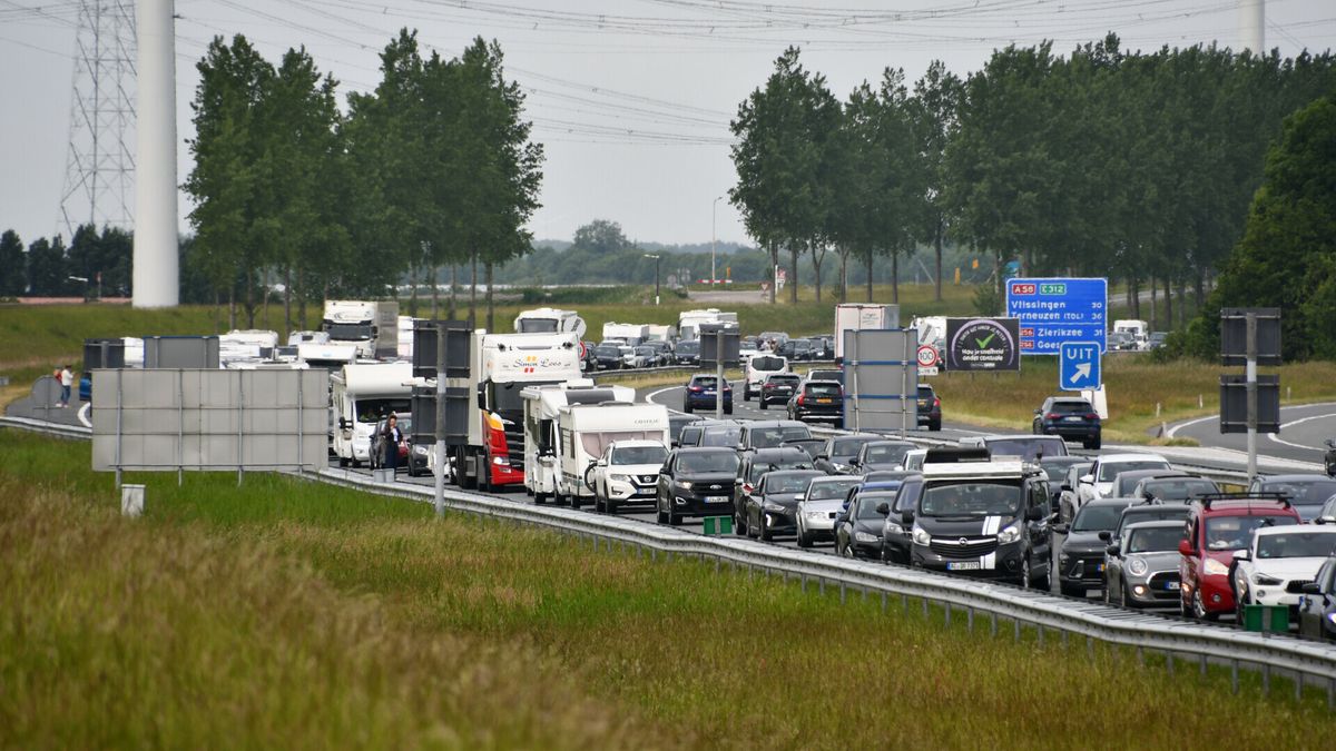 Kettingbotsing zorgde voor file op de A58