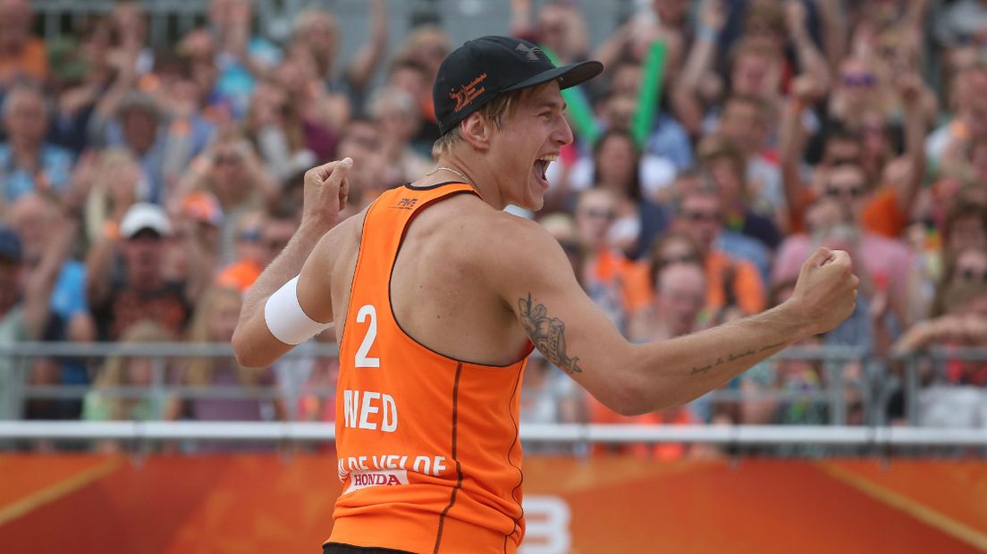 WK beachvolleybal 2015: Steven van de Velde.