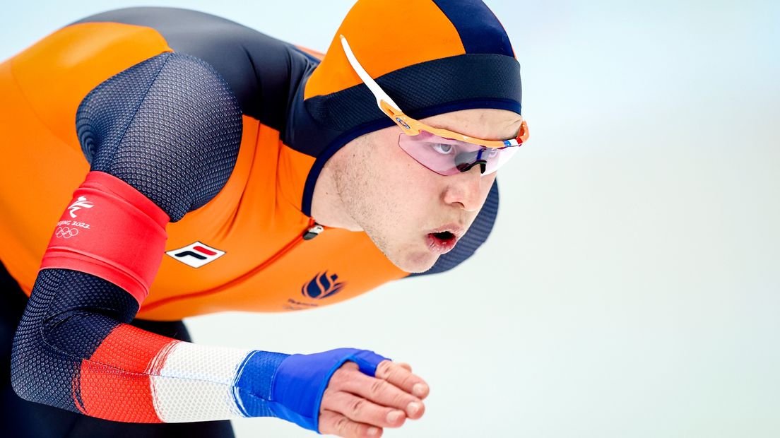 Bosker in actie tijdens zijn olympische race