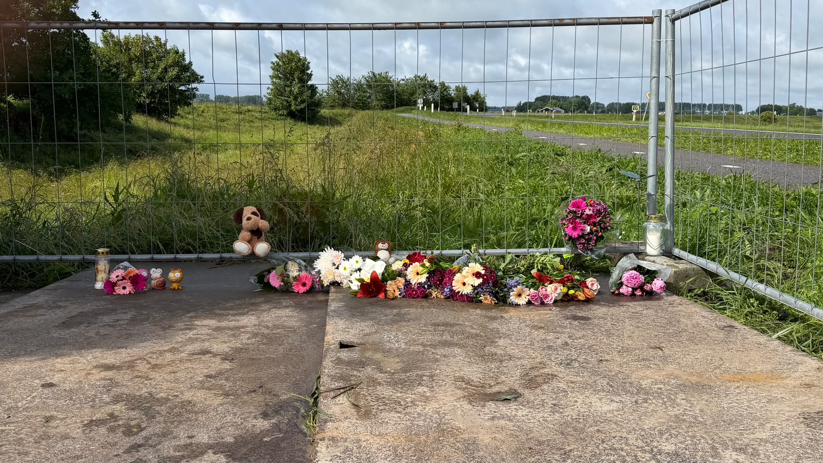 Zeeland leeft mee met basisschool • Bloemen bij plek van ongeluk