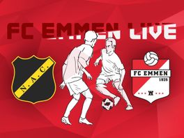 Lees terug: FC Emmen met kunst- en vliegwerk naar gelijkspel tegen NAC, volg hier de play-offs