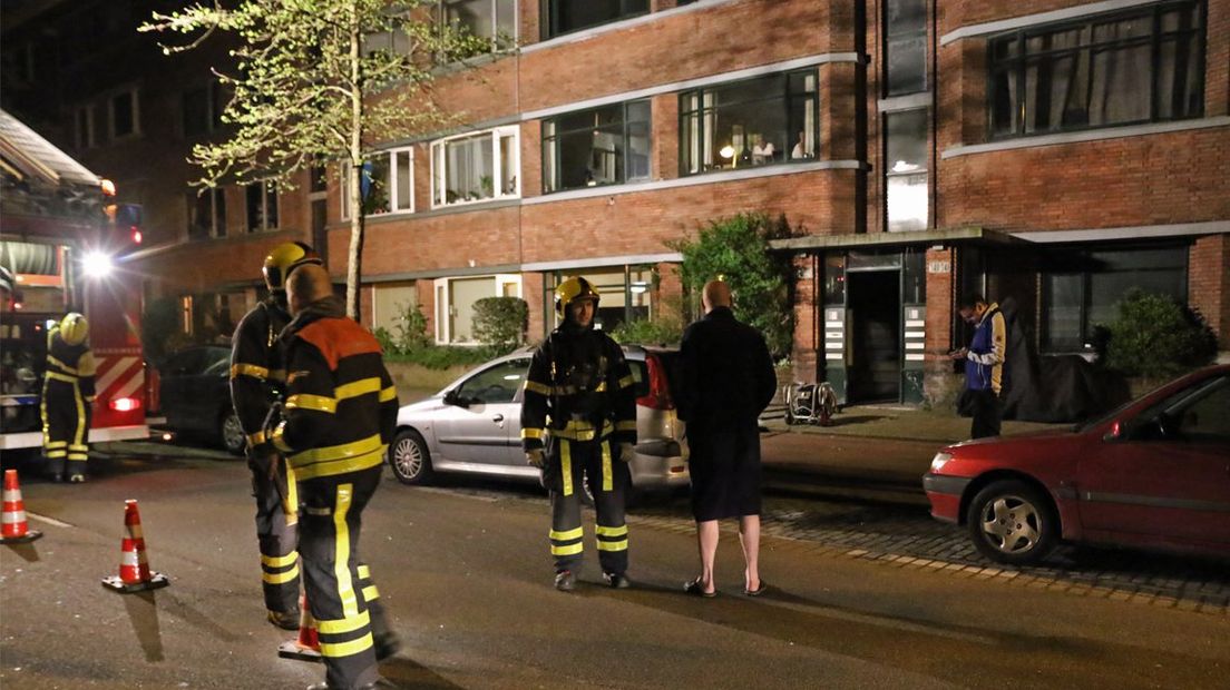 Brand in meerdere portieken Loosduinsekade Den Haag 