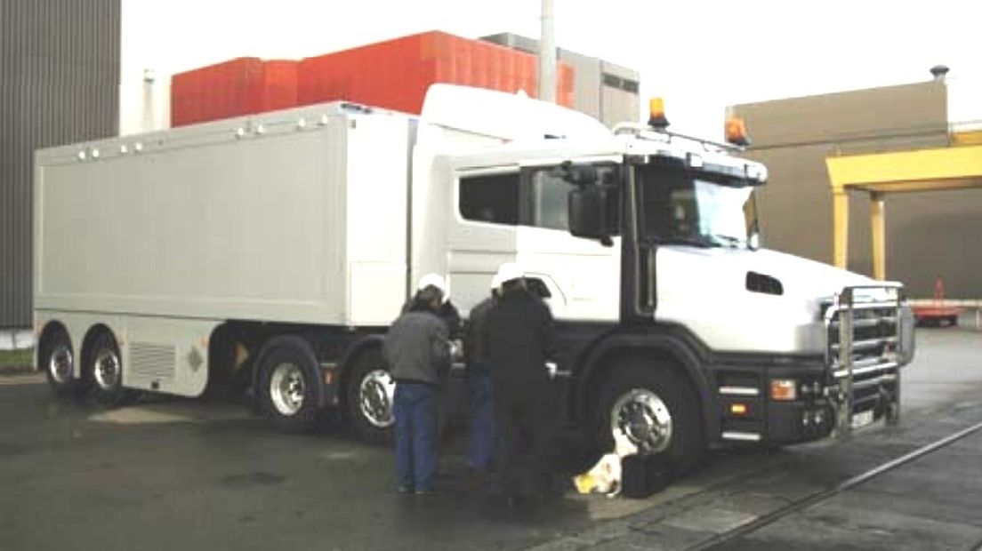 Vrachtwagen voor MOX-transporten