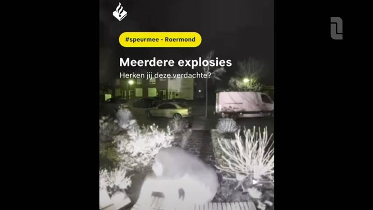 Politie deelt beelden van explosie bij woning in Roermond