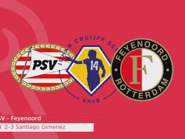 Zo klonk de 2-3 van Santiago Gimenez bij PSV-Feyenoord op Radio Rijnmond