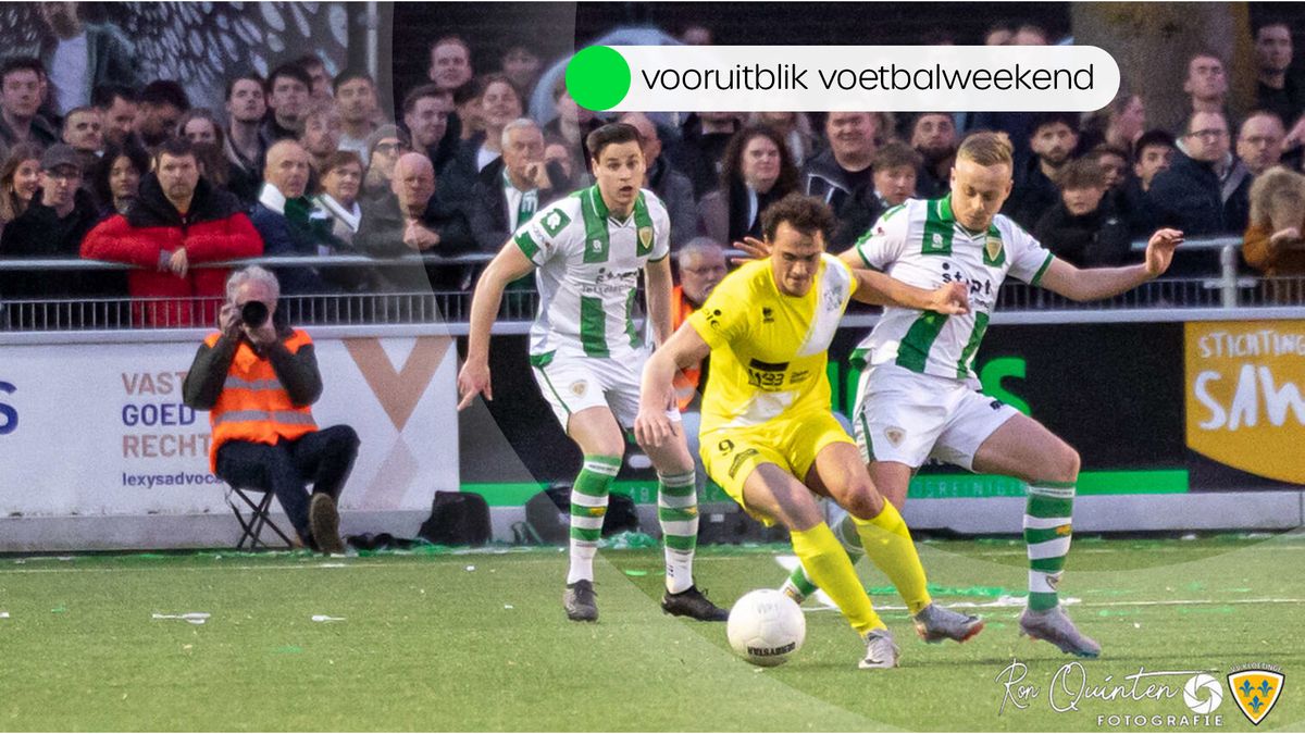 Deze wedstrijden worden dit weekend gespeeld in het Zeeuwse