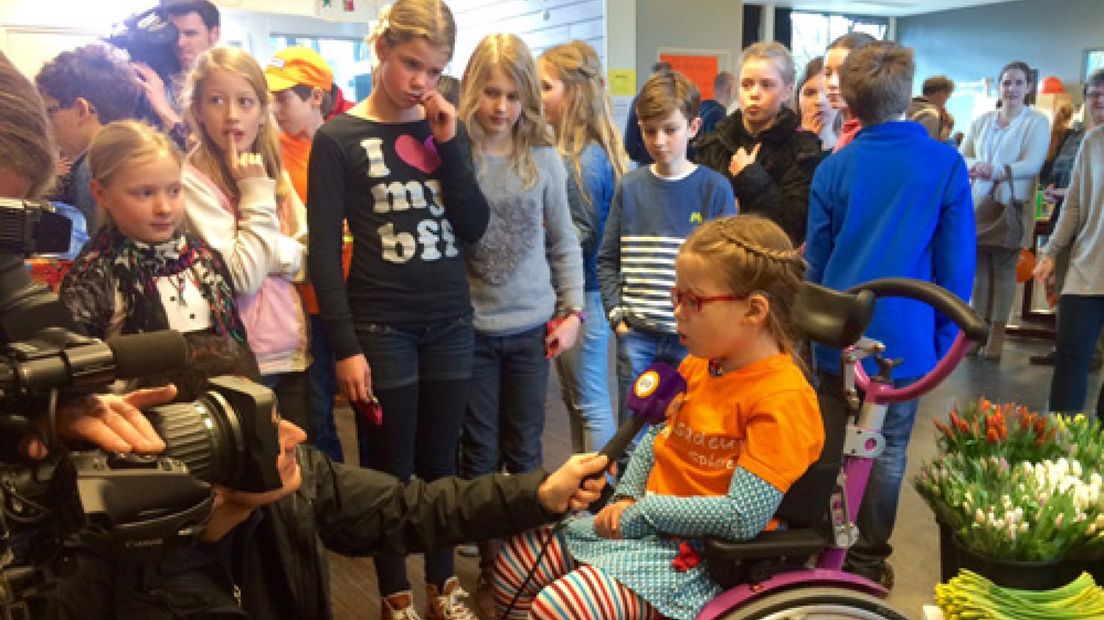 Diede wil net zo beroemd worden als Dieuwertje Blok van het Sinterklaasjournaal en dat is vrijdag misschien wel een beetje gelukt.