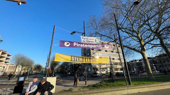 Huh? Spookspandoek voor NSC op meerdere plekken in Nijmegen gezien