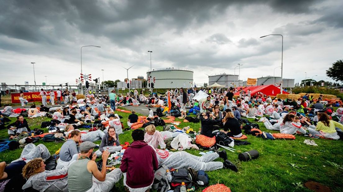 Ook tijdens de zitactie van Code Rood afgelopen augustus ontsnapte er aargascondensaatdamp.