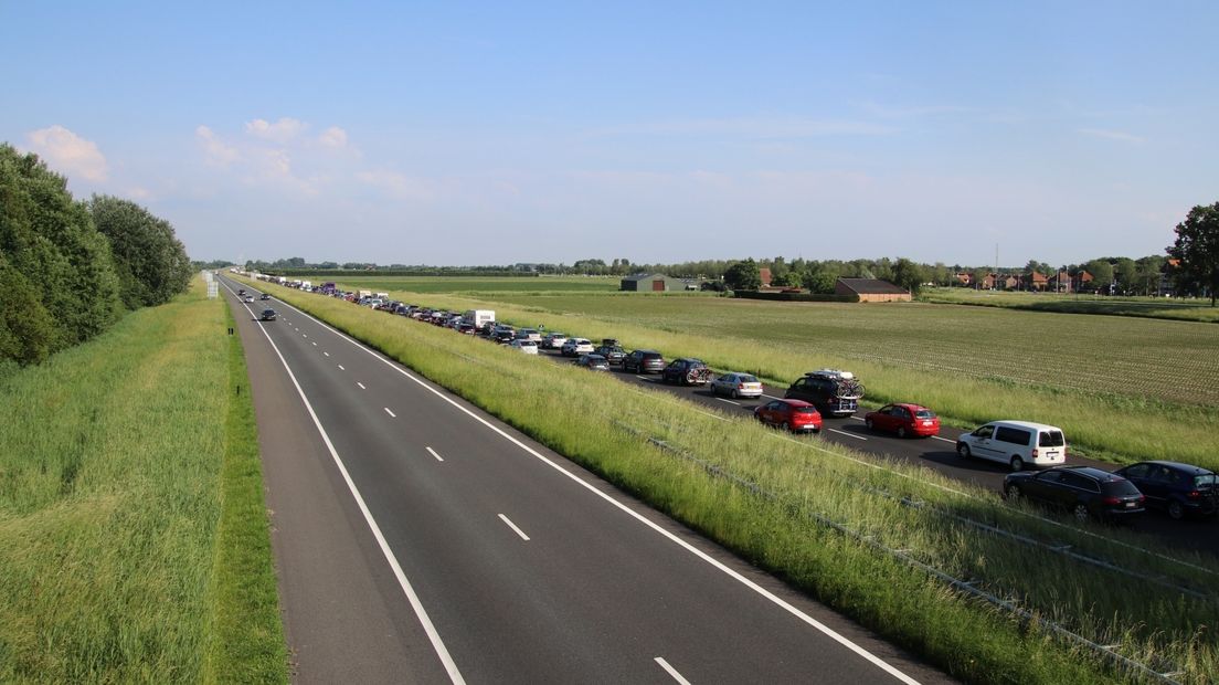 A58 afgesloten tussen Goes en Rilland