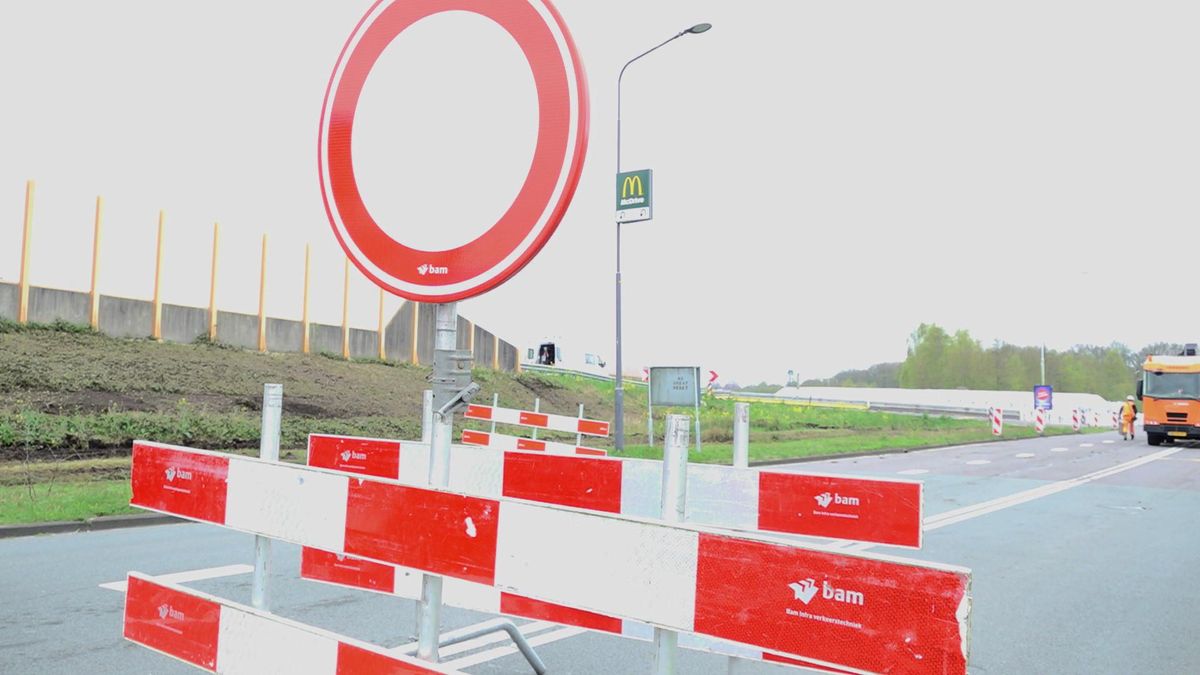 Afrit A32 bij Heerenveen/Oranjewoud 12 weken lang dicht