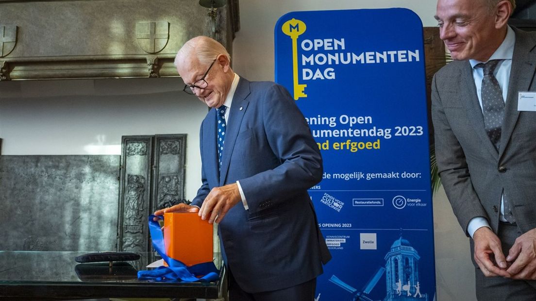 Pieter van Vollenhoven opent, voor de laatste keer, de Open Monumentendag