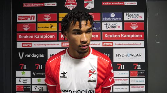 FC Emmen-aanvaller Yannick Eduardo mocht na 60 minuten invallen