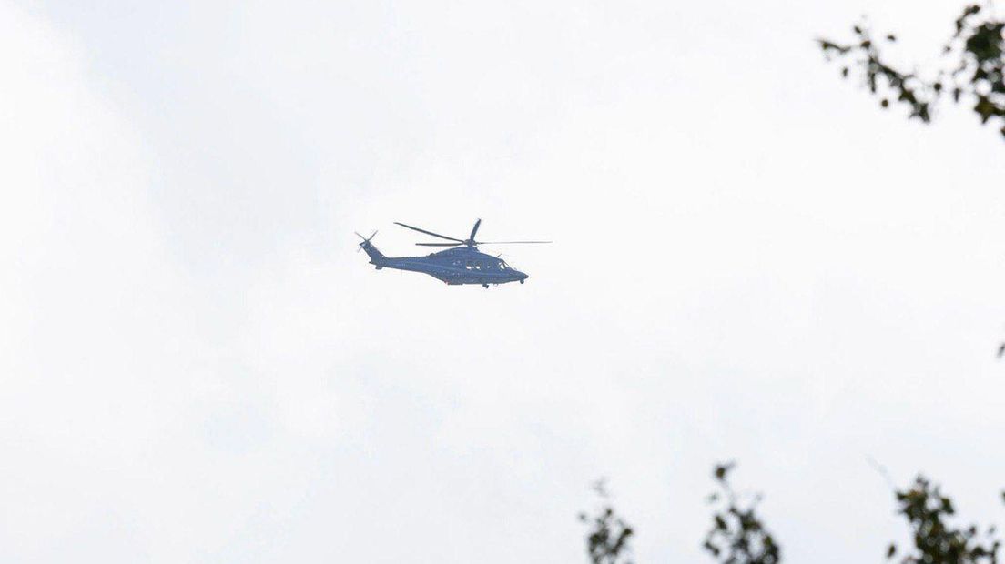 De politie zette onder meer een helikopter in om naar Ronald te zoeken