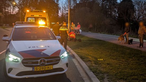 Scooterongeval, een gewonde