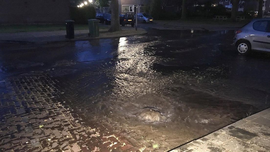 waterleiding gebroken in Oldenzaal