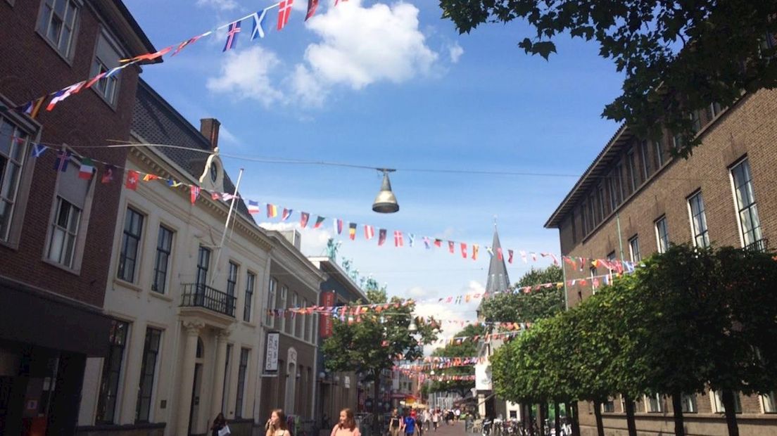 Het is nog rustig in de stad