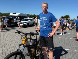 Per (47) fietste 1.500 kilometer met Parkinson en krijgt steun van tientallen mensen: 'Mijn lichaam is op'