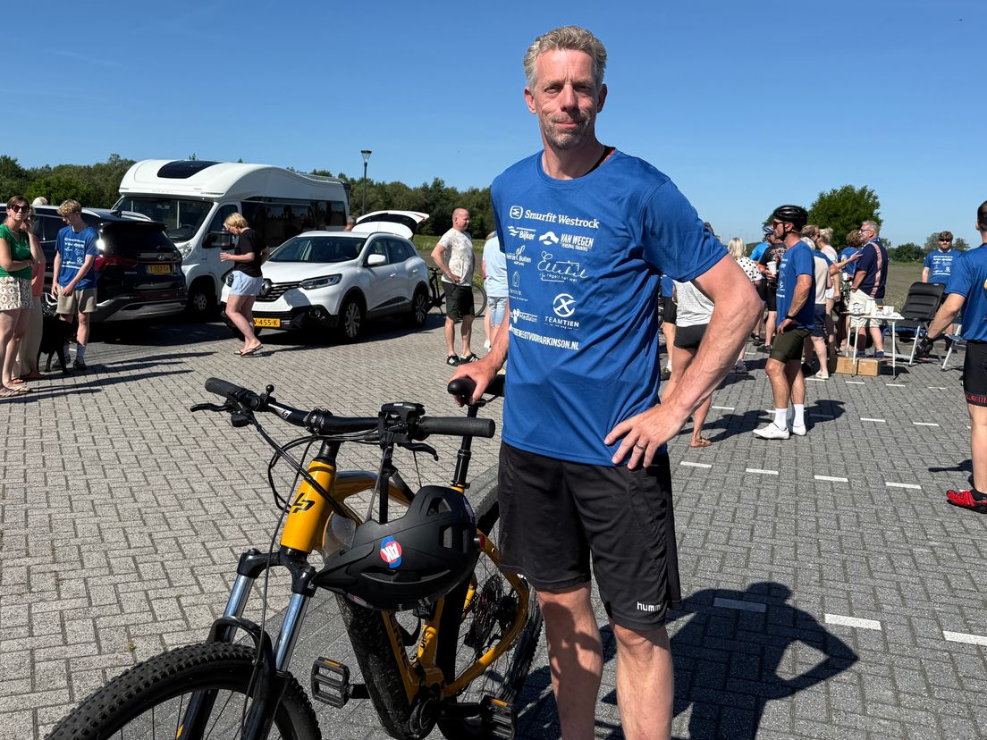Per (47) fietste 1.500 kilometer met Parkinson en krijgt steun van tientallen mensen: 'Mijn lichaam is op'
