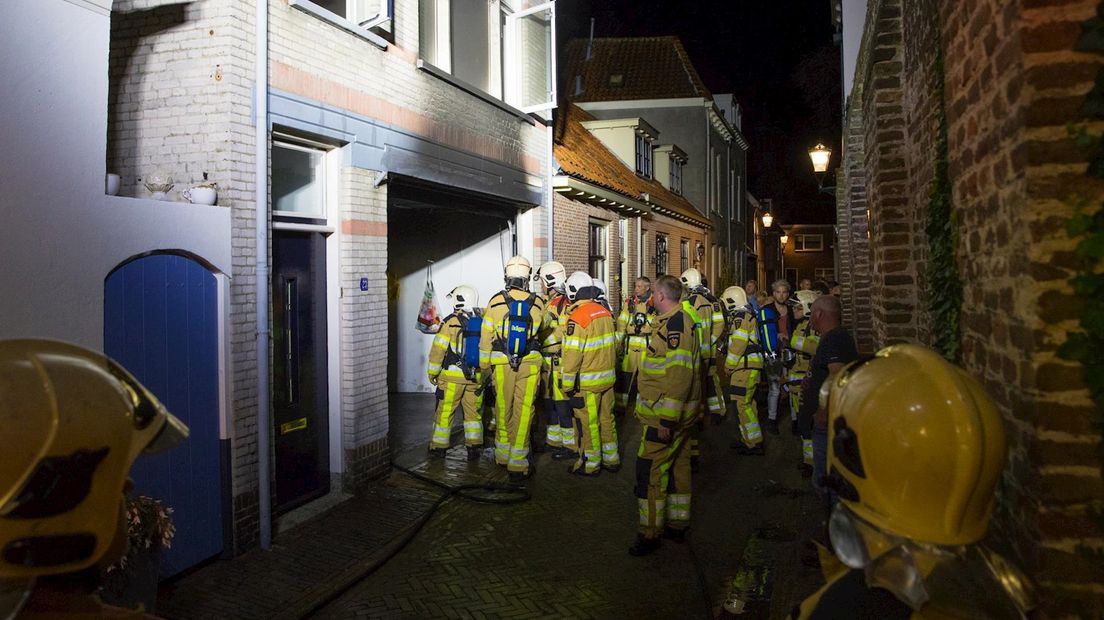 Garage in brand in centrum Kampen